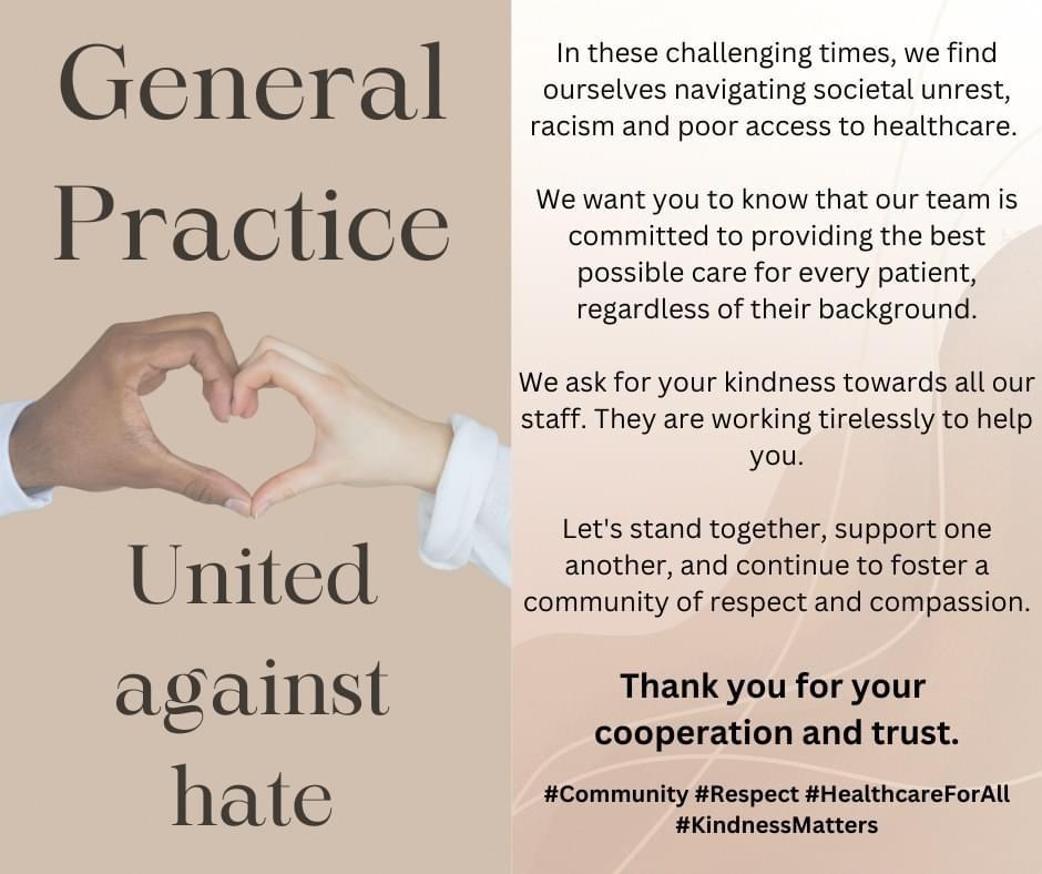 General Practice United Against Hate